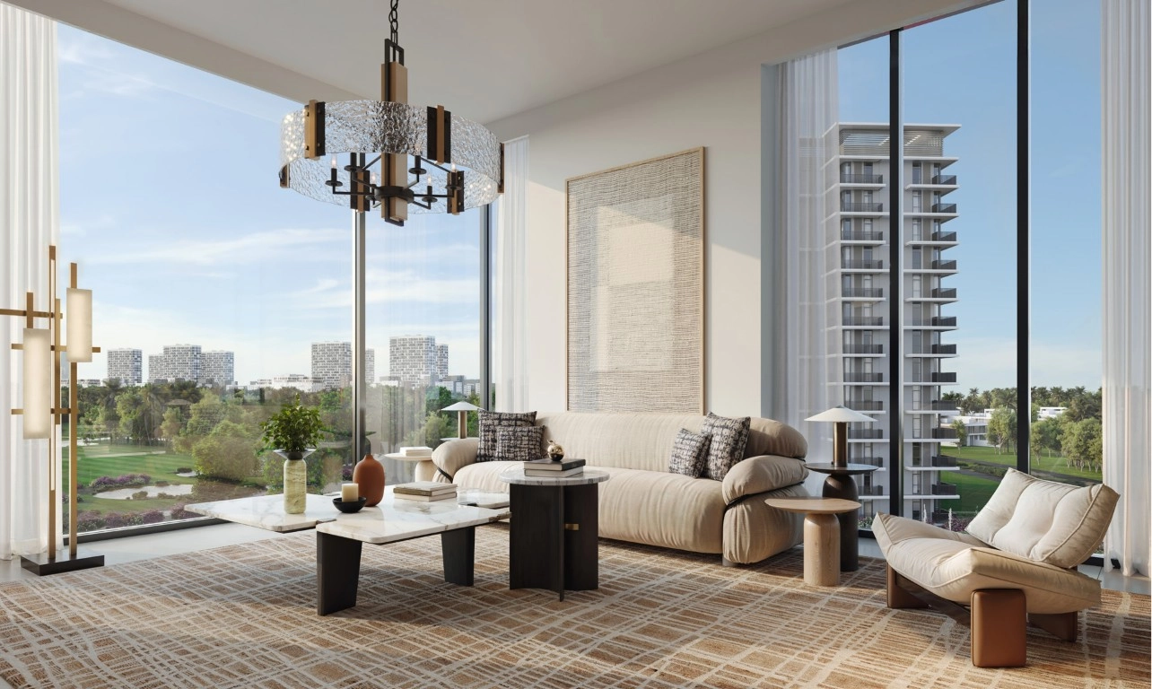 Large open interior layout combining comfort and luxury